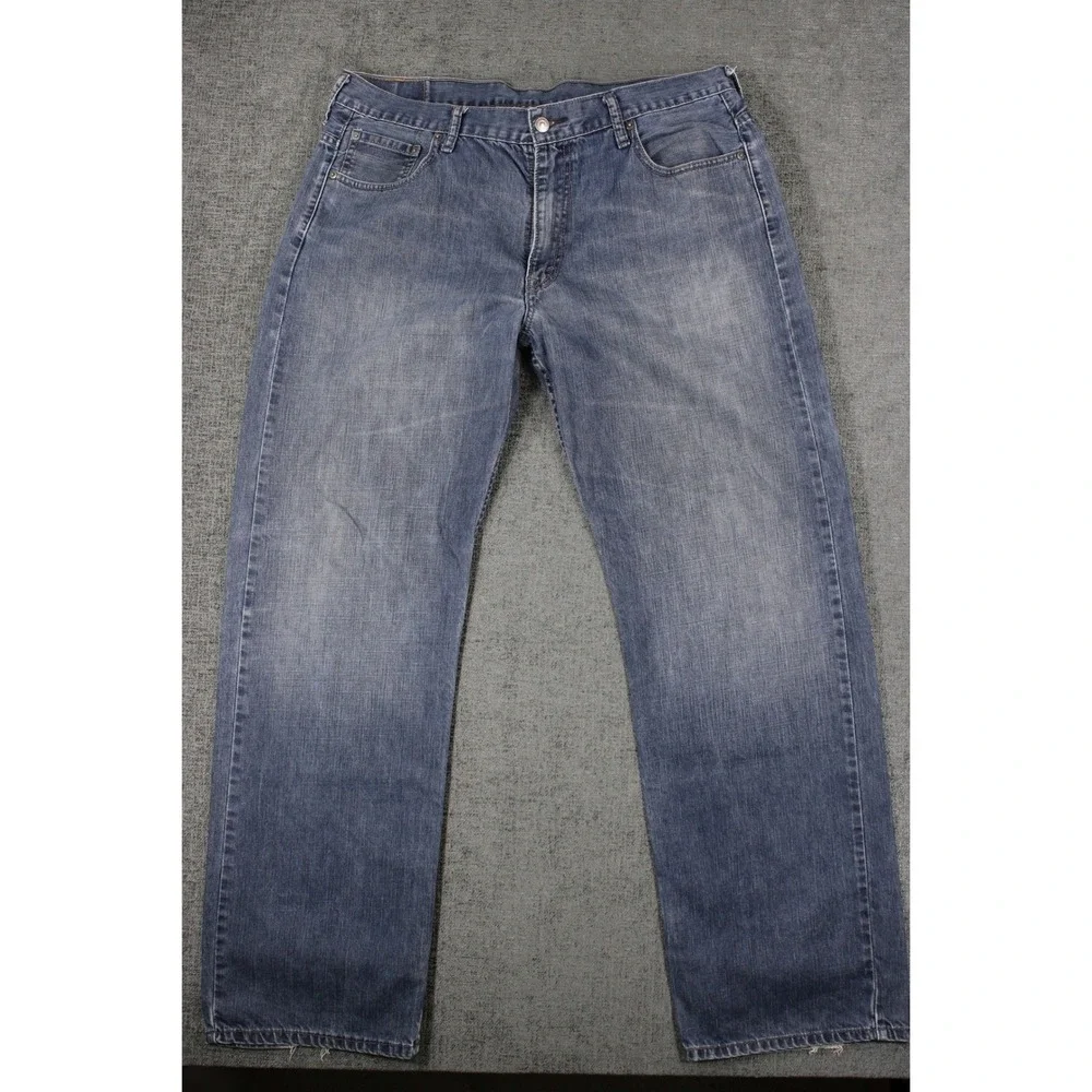 Levis 569 Loose Straight Leg Jeans Mens 36x34 Blue Denim Medium Wash 100% Cotton